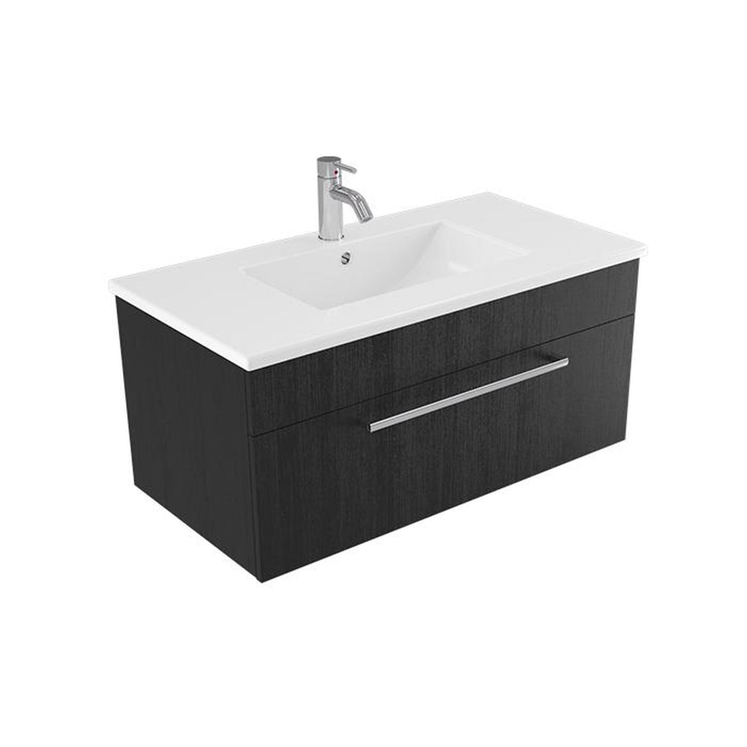 Calais Wall Vanity 900mm Ashen Walnut