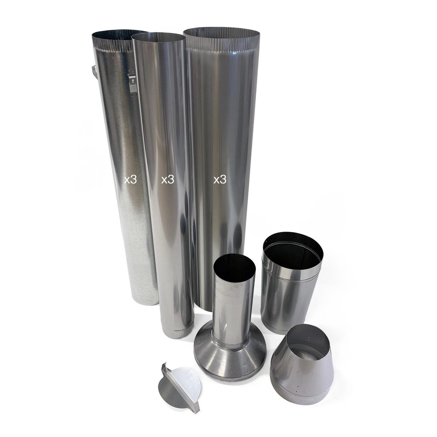 ECO Built-In Flue Kit - Stainless Steel Liner