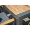 Outdoor Dining Setting Aluminium & Wood look Chairs