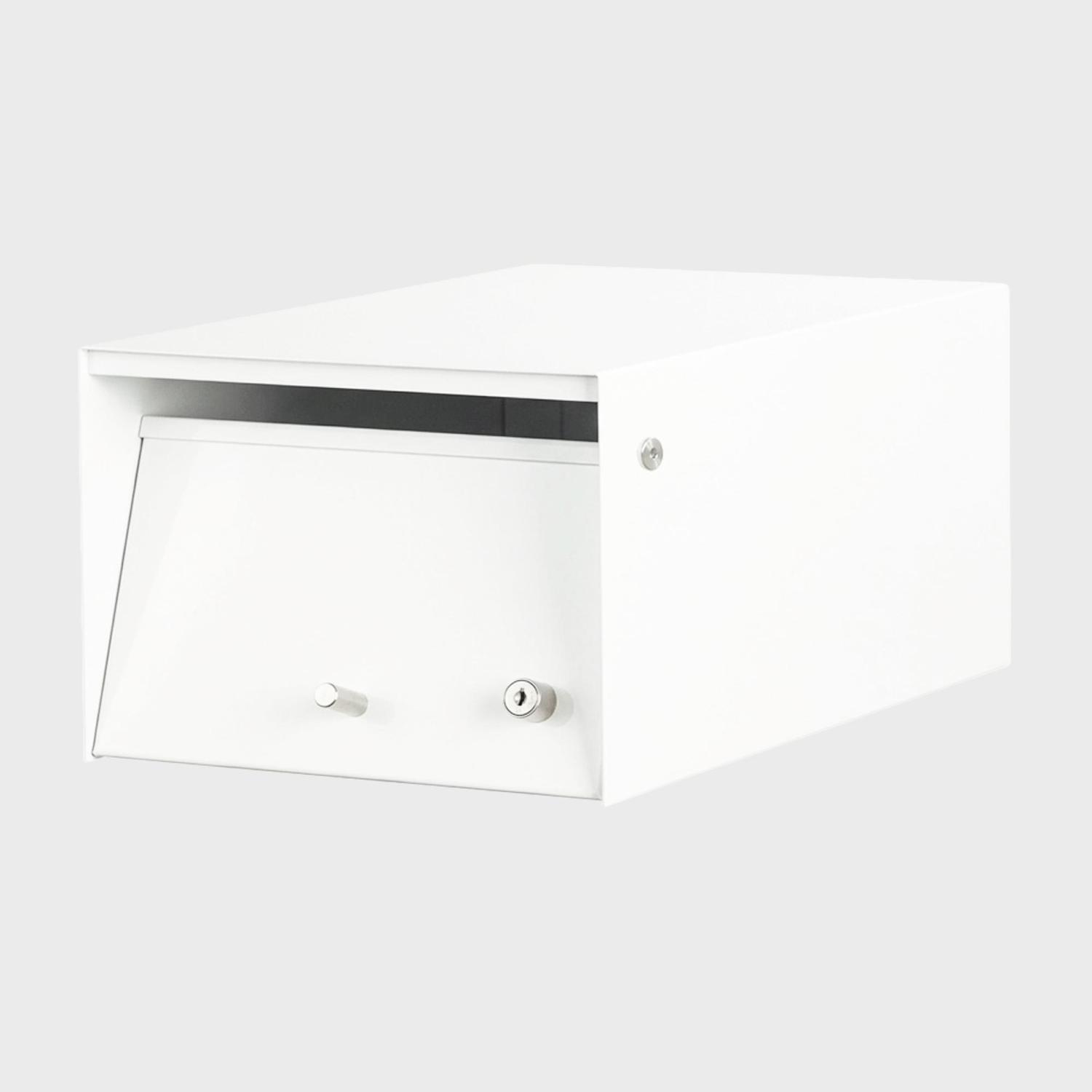 Letterbox H: 190mm, W: 250mm, D: 400mm Full White