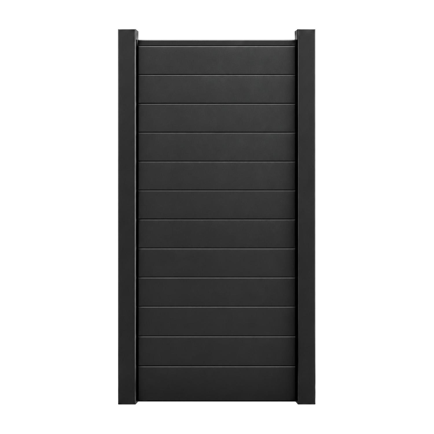 Valla Series 150mm Solid Panel Pack H:1800mm x W:900mm Black