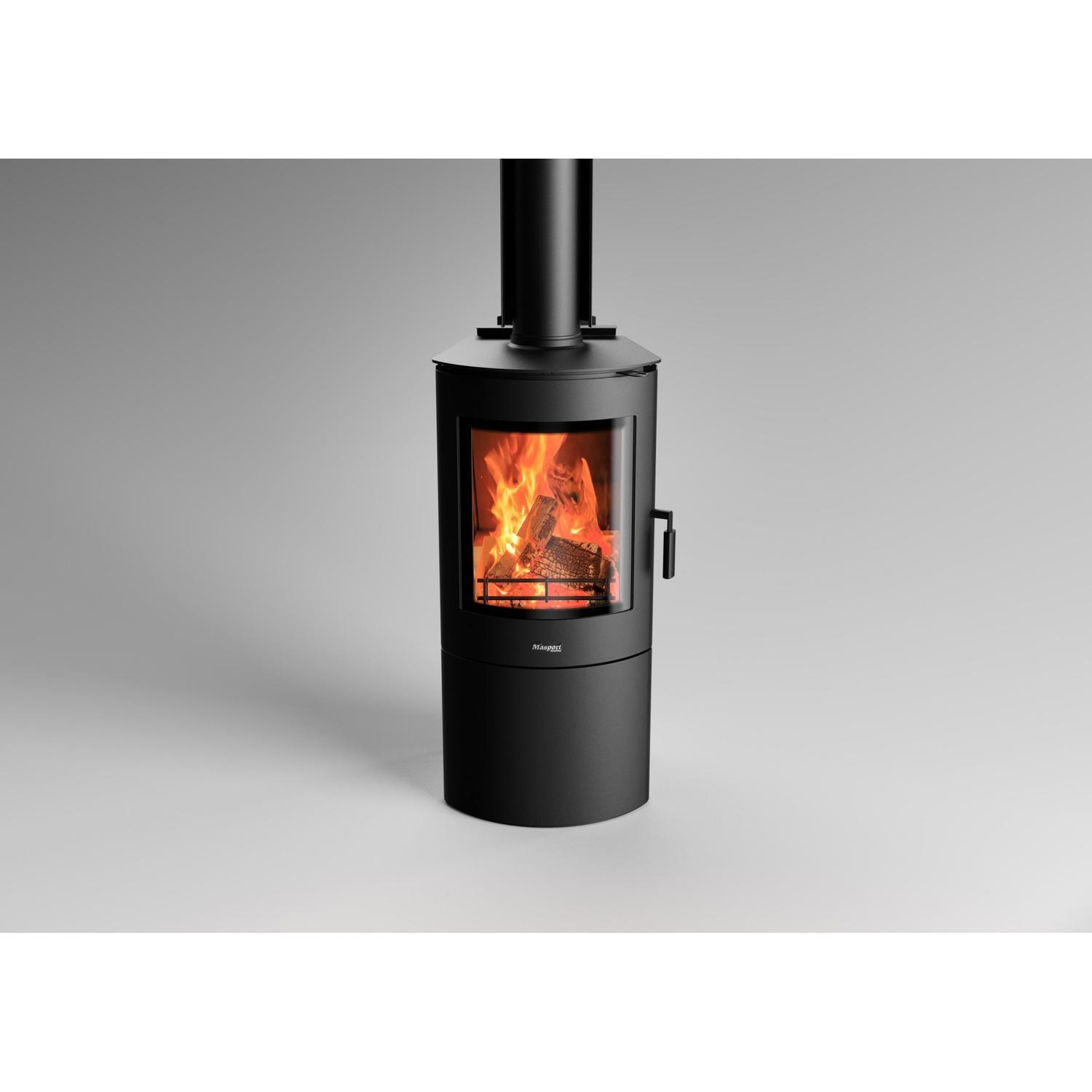 Akaroa MKII Wood Fire with Ash Pan Metallic Black VHT