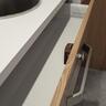 Dead Bolt with Nickel White Push Button