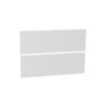 Wall Hung Vanity Cabinet Handleless Drawer Front Set 750mm Arctic Ice
