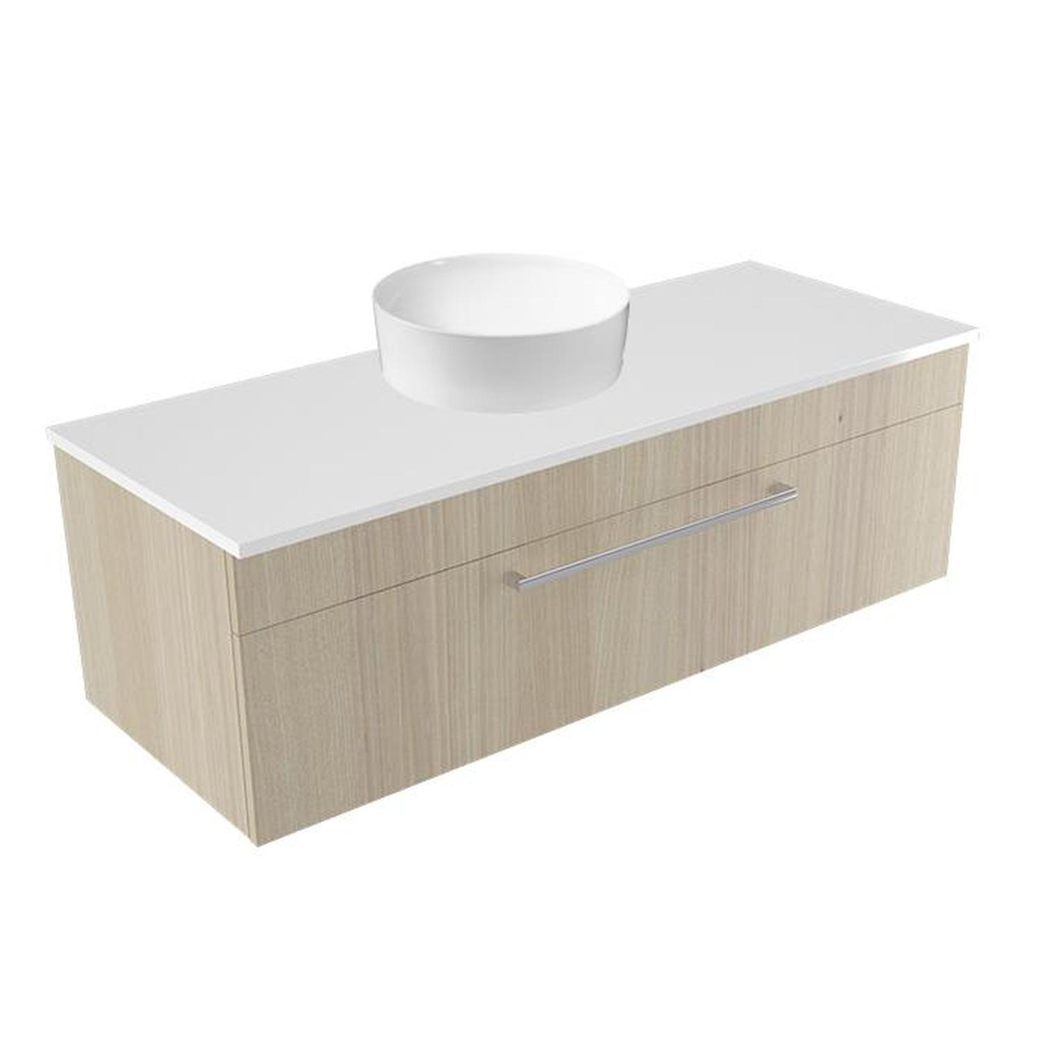 Calais Wall Vanity 1200mm Seasoned Oak