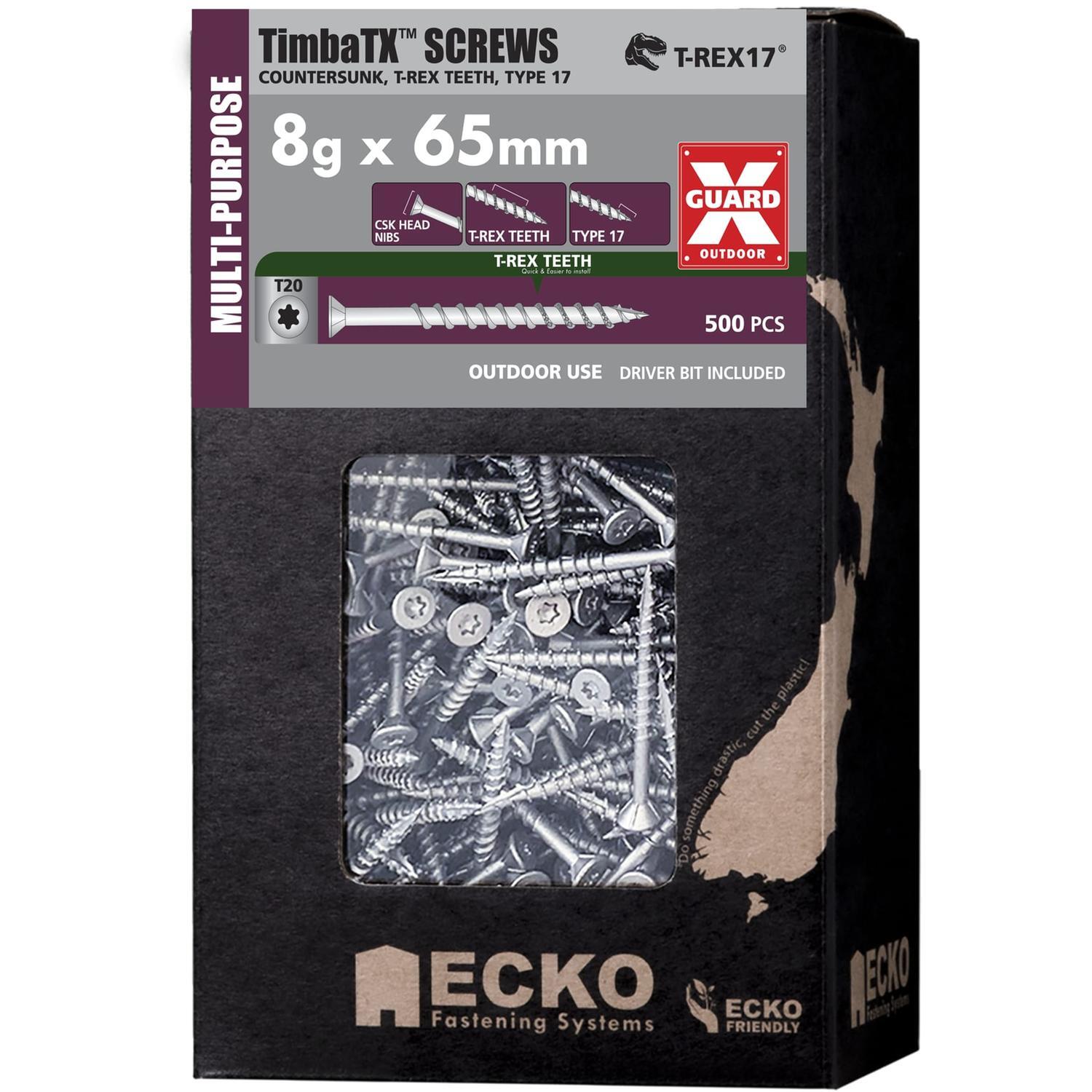 TimbaTX™ Multi-Purpose Screws OutDoor XGuard