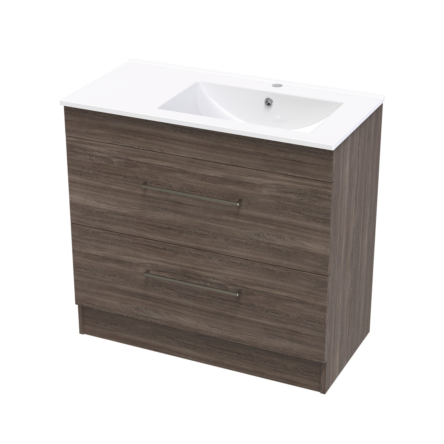 Cashmere Valley 900 Right Hand Bowl Double Drawer Floor Colour