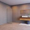 Curved Reeded Glass Shower Panel