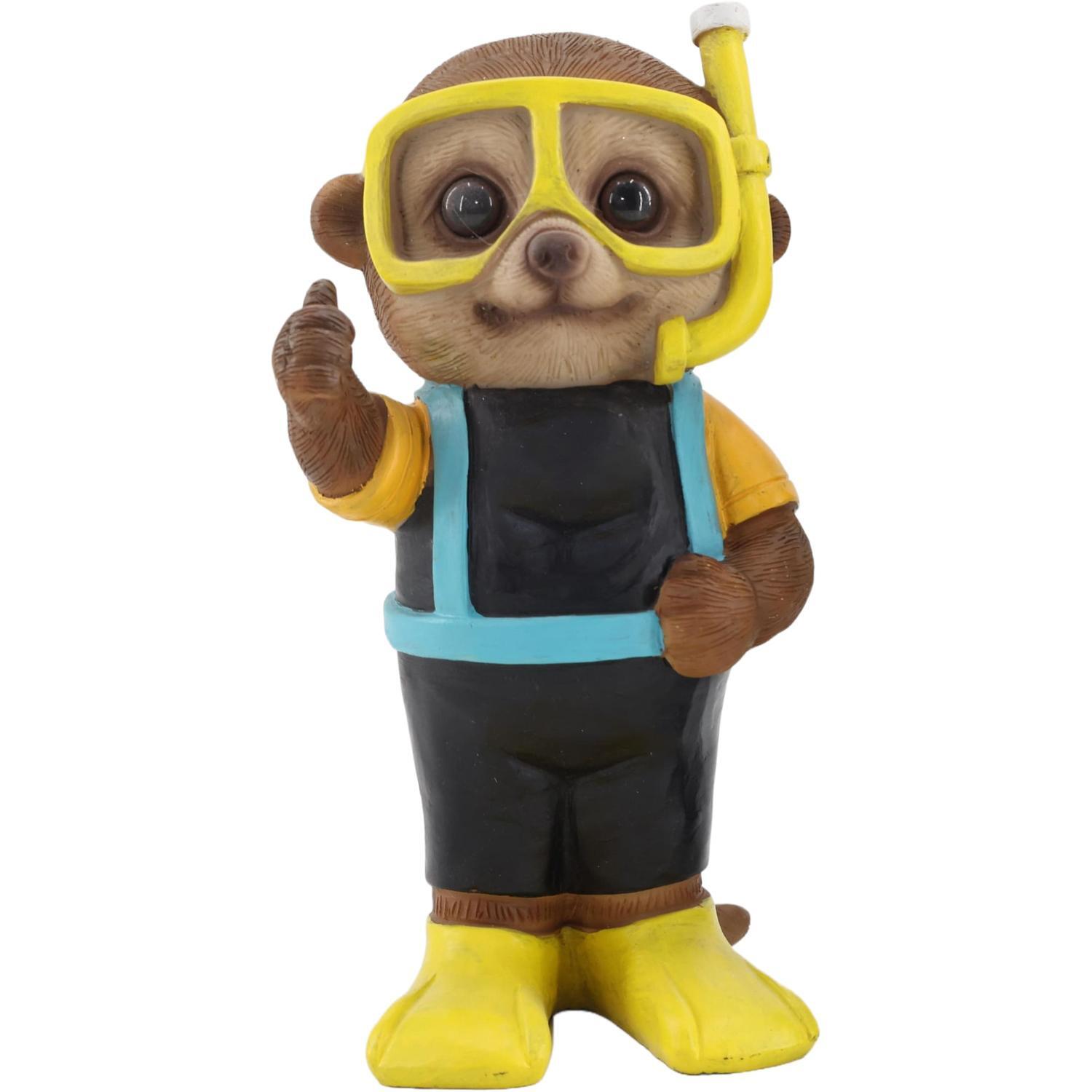 Scuba Meerkat Garden Ornament