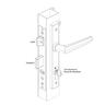 Entrance lock hinged 2-Point Black