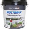 MULTIMAX Multi-Purpose Paint Water Based Acrylic and Linseed Oil 10L Cool White Cool White