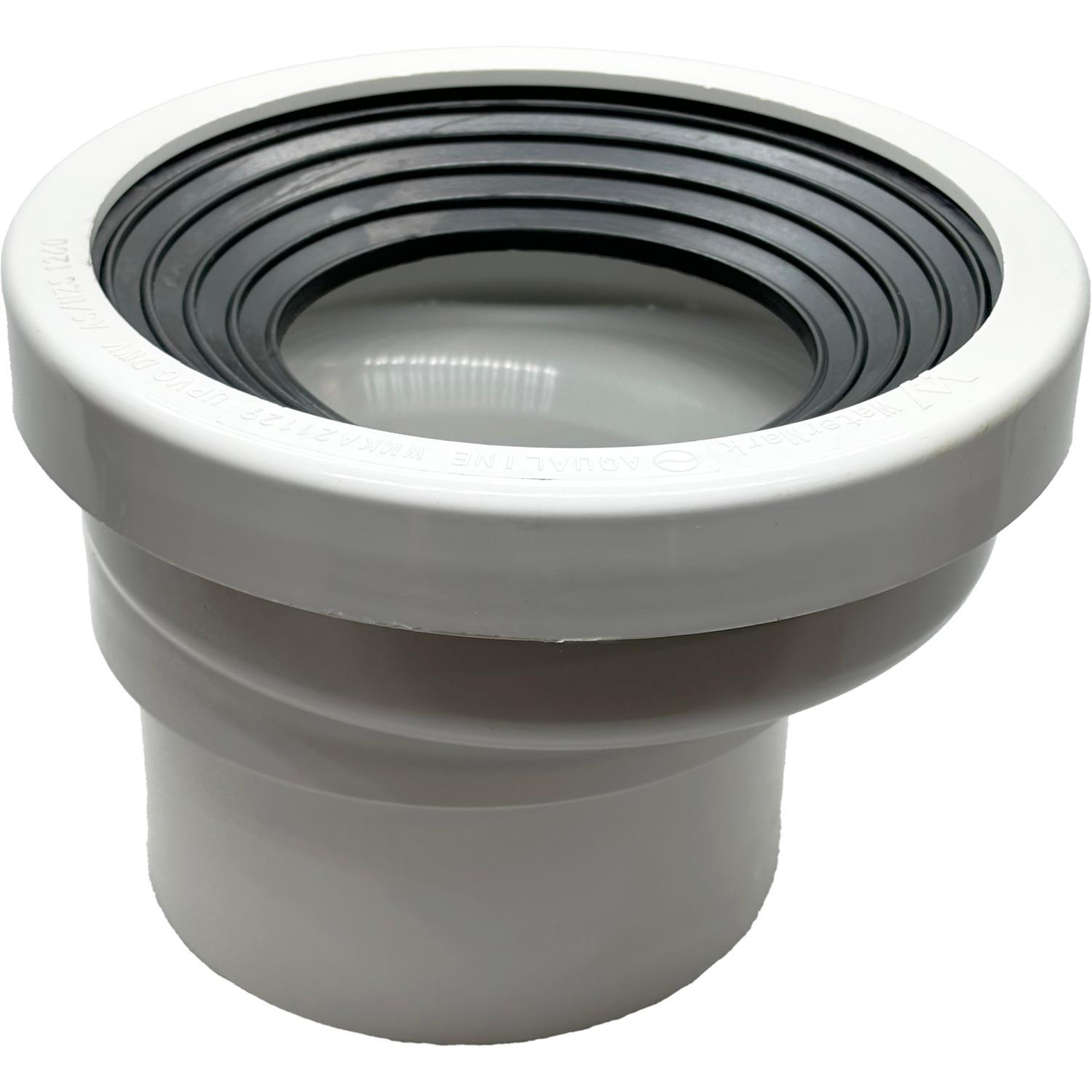 DWV Pan Connector Concentric M/F 100mm White