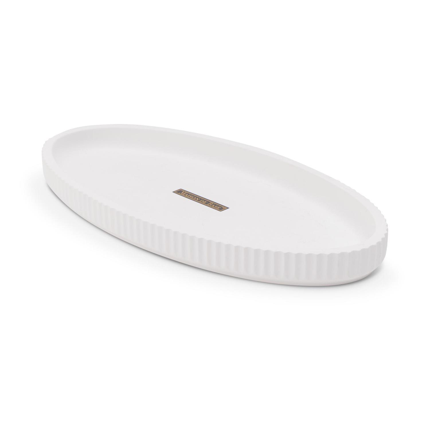 Venice Diatomite Vanity Tray 6.12 inches White