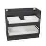 Floor Standing Vanity Cabinet 2 Drawer 900mm Matte Black
