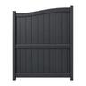 Valla Series Curve Driveway Gate H:1800mm x W:1500mm Black