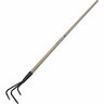 Wooden Garden Cultivator 3 Tine Hammersmith Silver