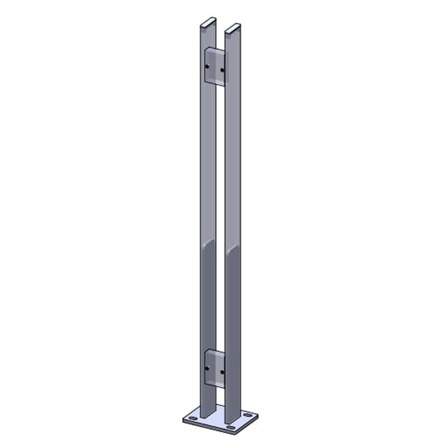 Finn Balustrade Post H:1250mm Black