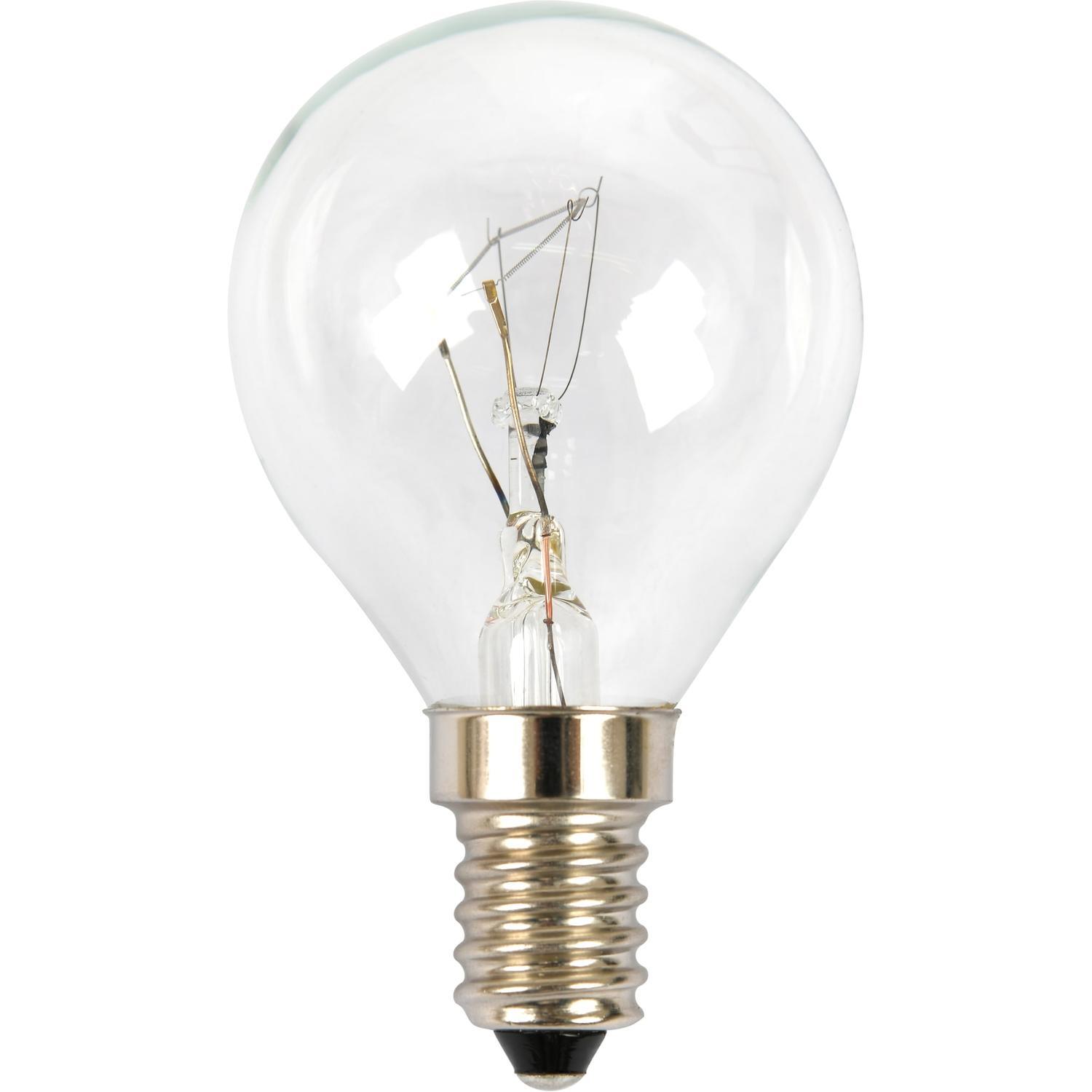 Light Bulb Oven 300 Degree Fancy Round 40W Small Edison Screw