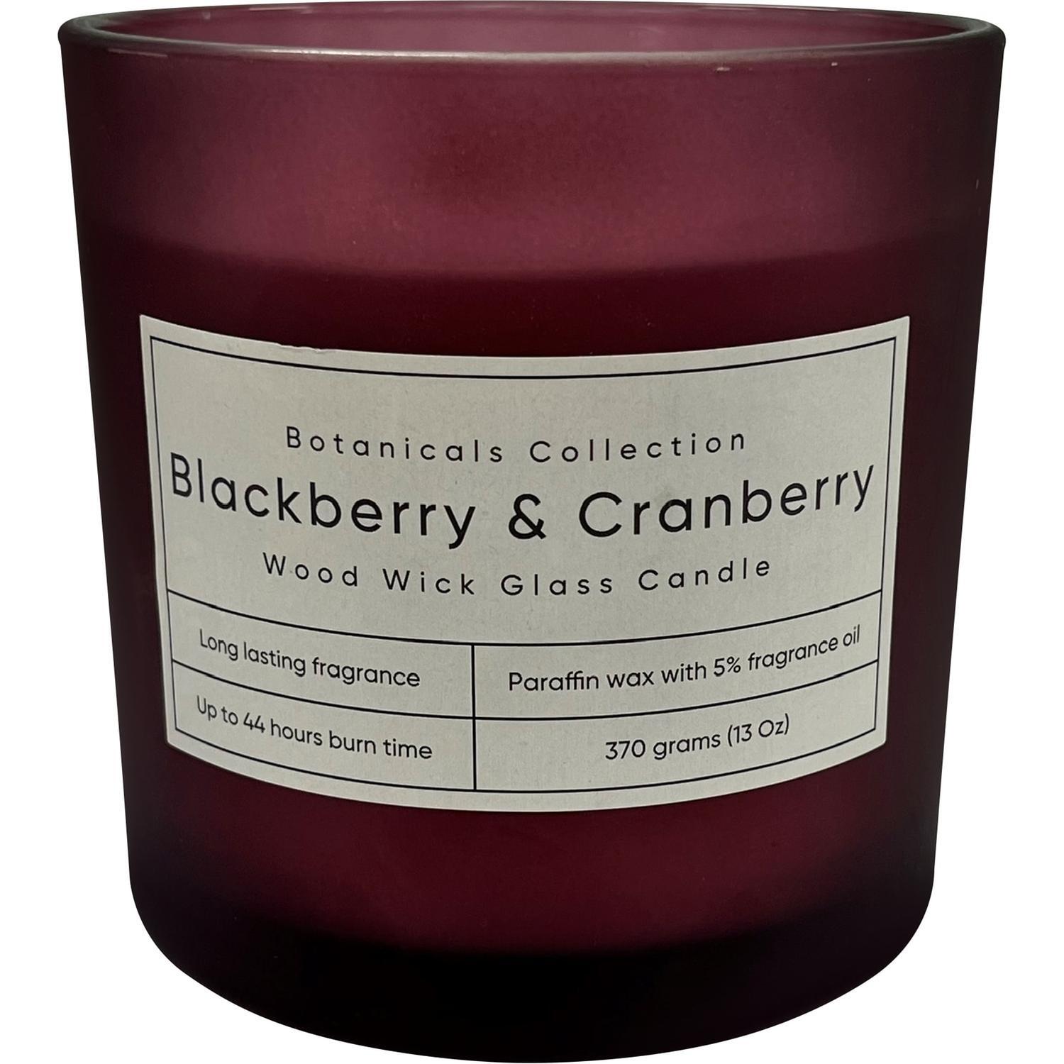 Wood Wick Candle 370g Blackberry & Cranberry