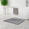 Diatomite Smooth Bath Mat 390mm x 600mm Grey