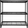 Wire Shelving Unit H: 900mm, W: 900mm, D:350mm Black