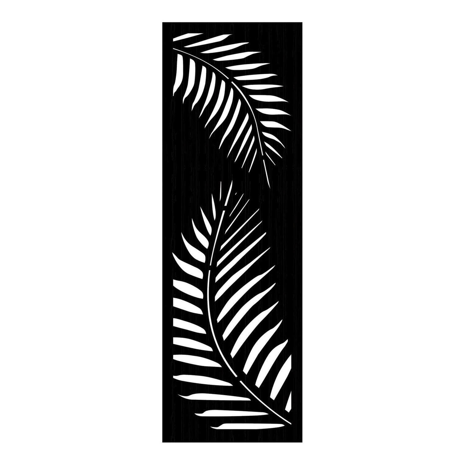 Privacy Screen Fern Black WPC 1.8m x 0.6m