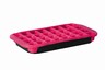 Flexible Ice Cube Tray With Base Tray Pink