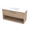 Nikau Grove Nikau Drawer Open Wall Hung Vanity Rural Oak