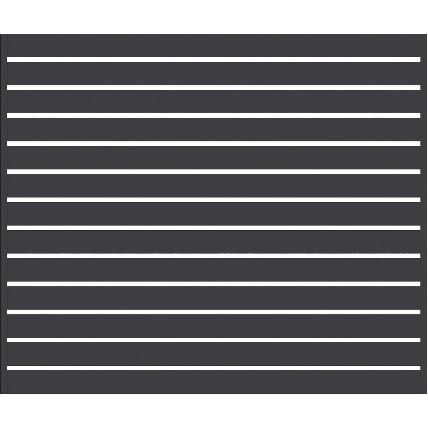 VistaWall Horizontal Slat H: 1500mm x W: 1800mm Thunder