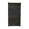 Aluminium Slat Fence Panel W:900mm, H:1750mm Black