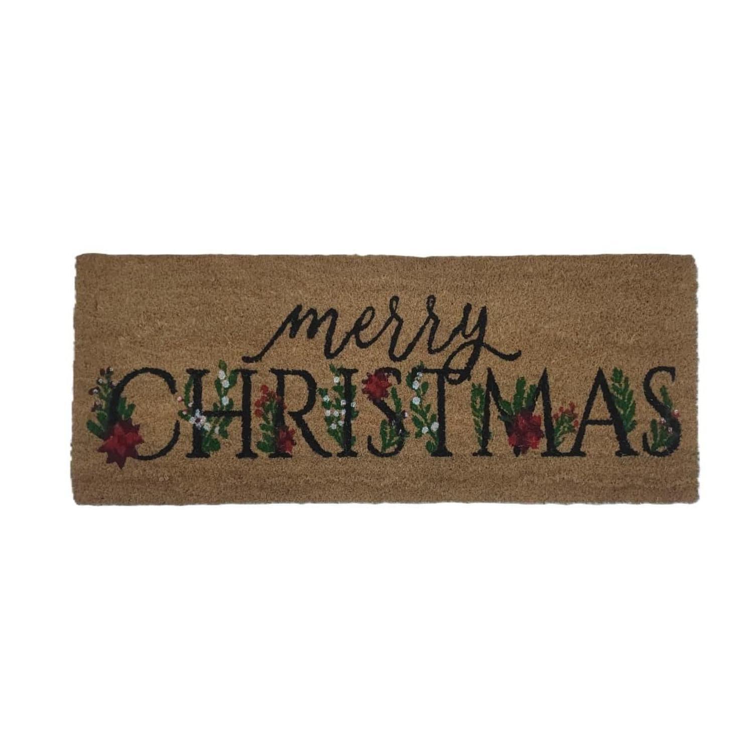 Merry Christmas Door Mat Coir 1000 x 400mm
