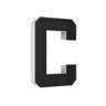 StreetGlo Solar Illuminated Letter - C