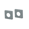 Square Rosette Cover for S Range Passage and Dummy 65 x 65mm Satin Chrome