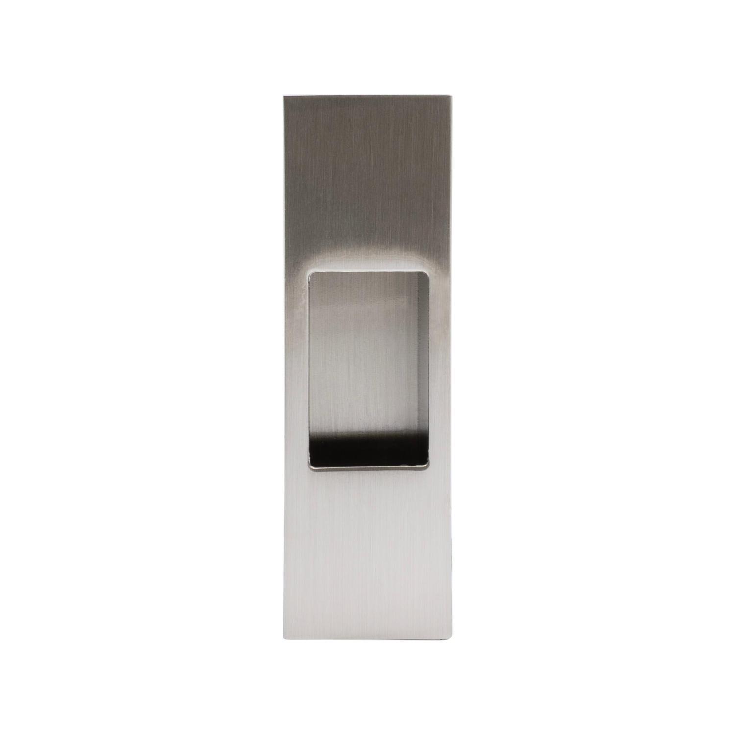 Sliding Door End Pull Zinc Brushed Nickel