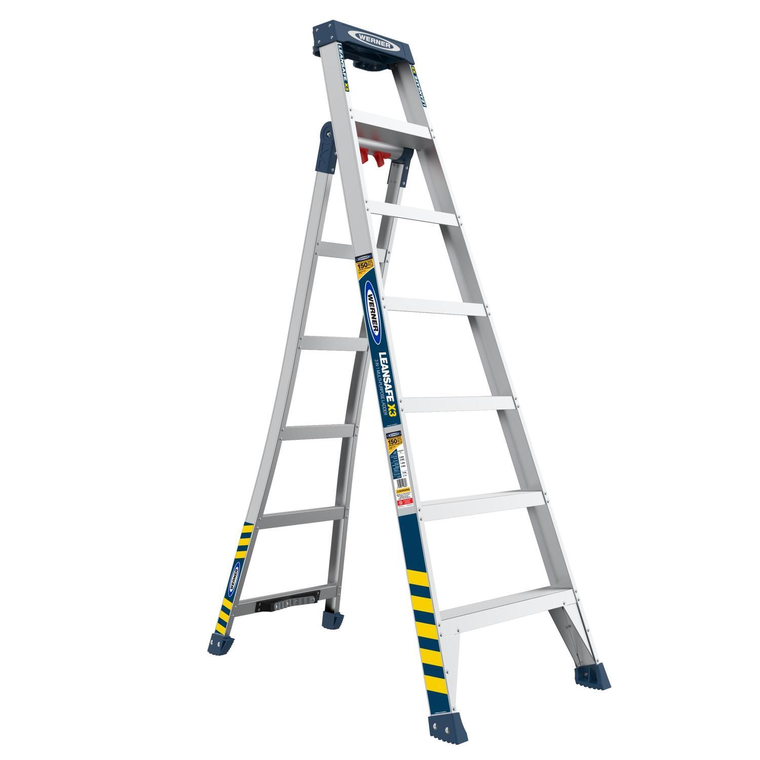 3-in-1 Ladder 7/11 Step Aluminium