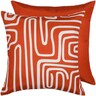 Outdoor Cushion 45cm Abstract Terracotta