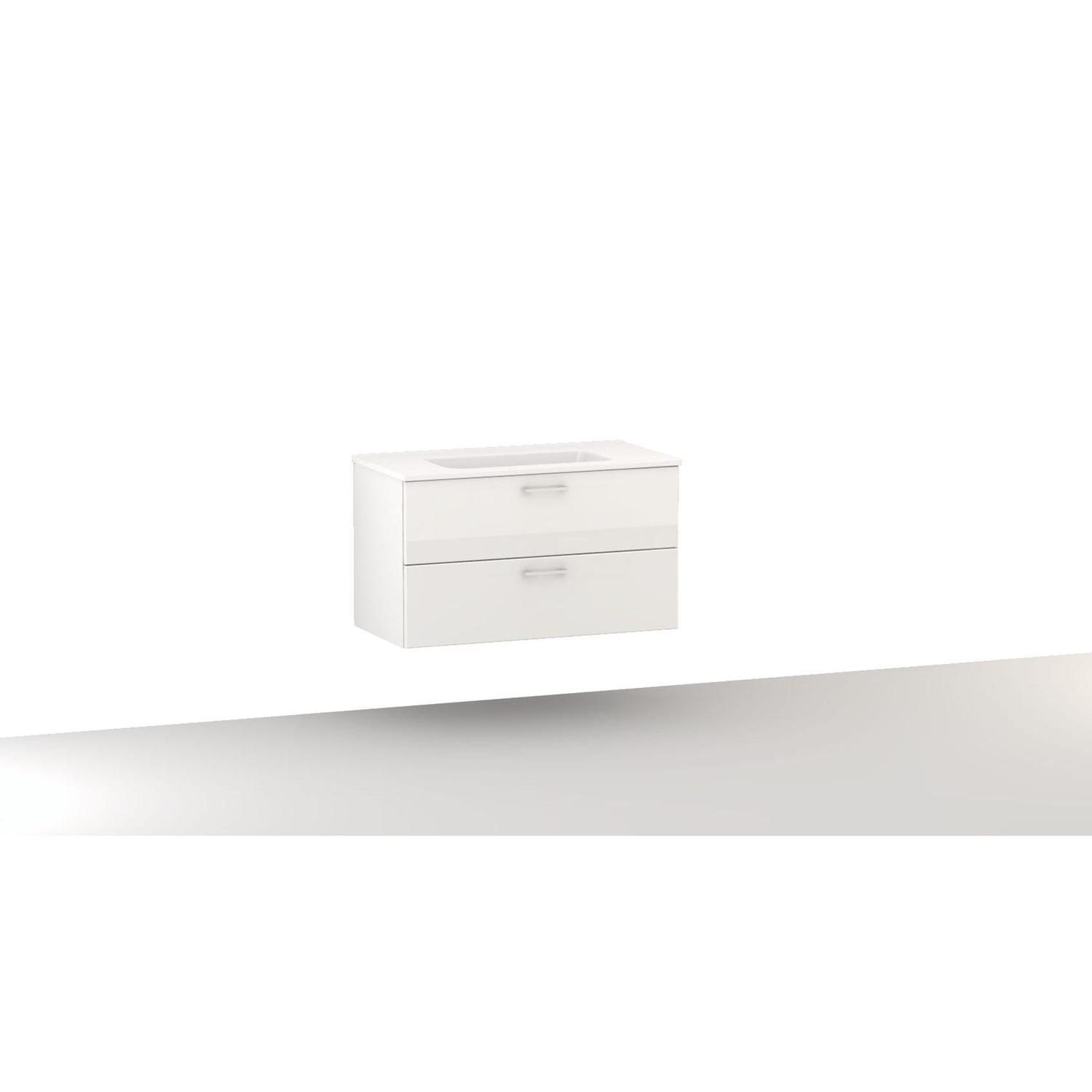 Vanity Combo Wall Hung 600mm Arctic White