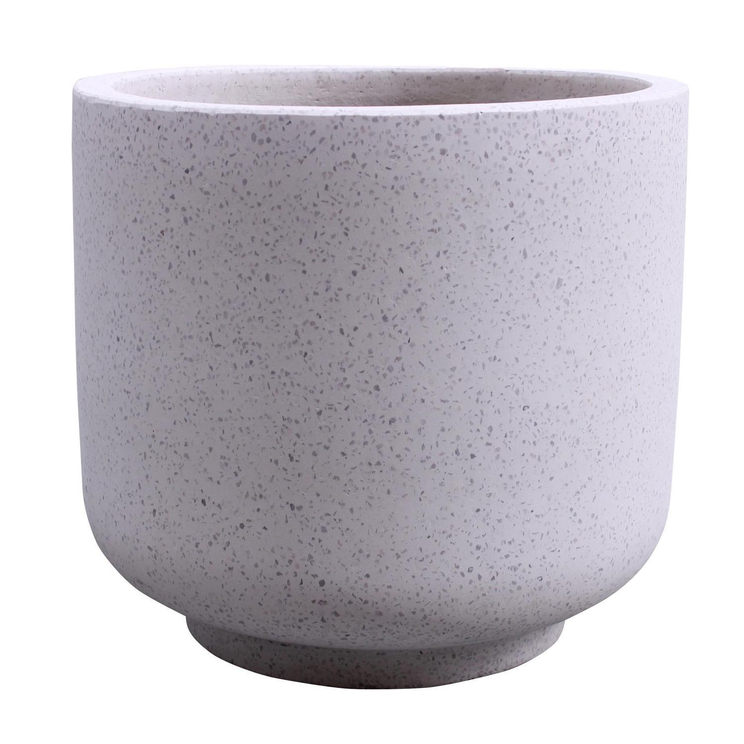 Cup Terrazzo Pot L White