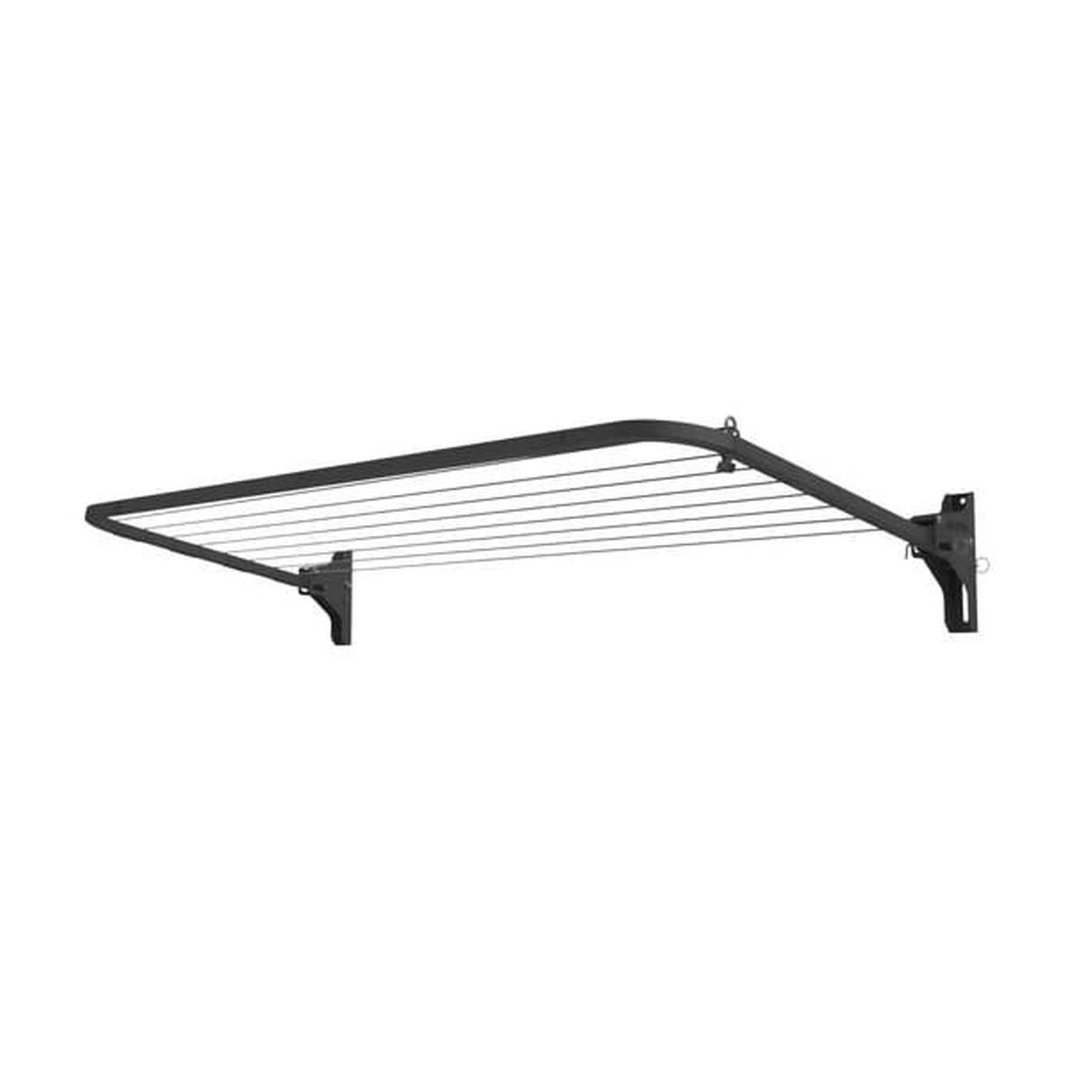 Folding Frame Clothesline 12m Black