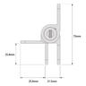D&D KwikFit SelfClose Hinge Aluminium