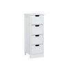 4 Drawer Bathroom Cabinet  White
