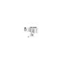 Window Handle Timber Locking Left-Hand Face Fix 107mm White