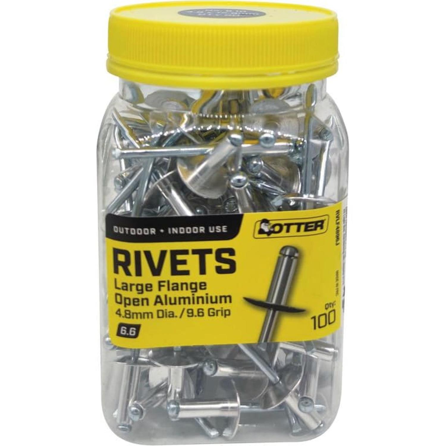 Blind Rivets 6.6 Jar of 100