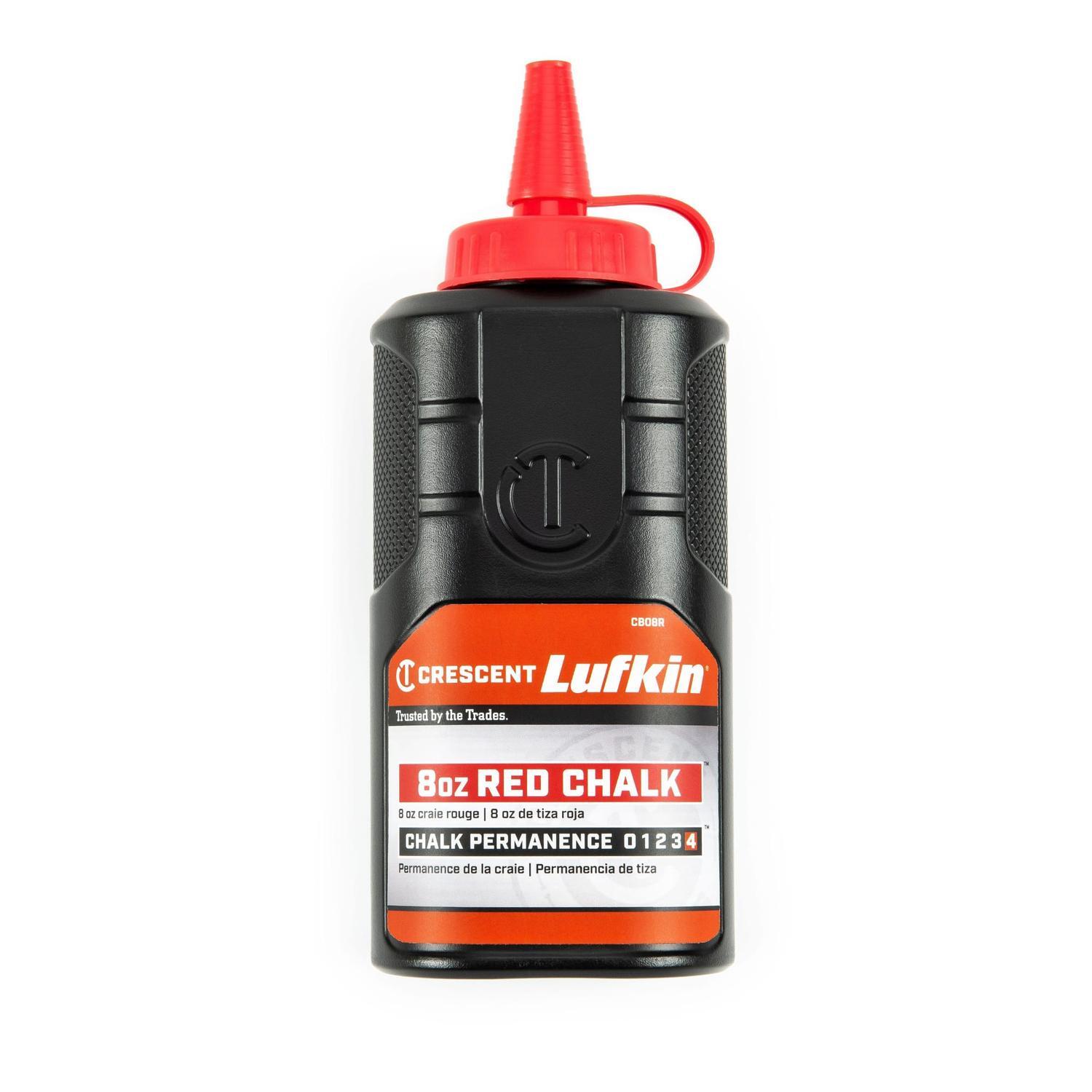 Chalk In Bottle 227g/8oz Red/Black
