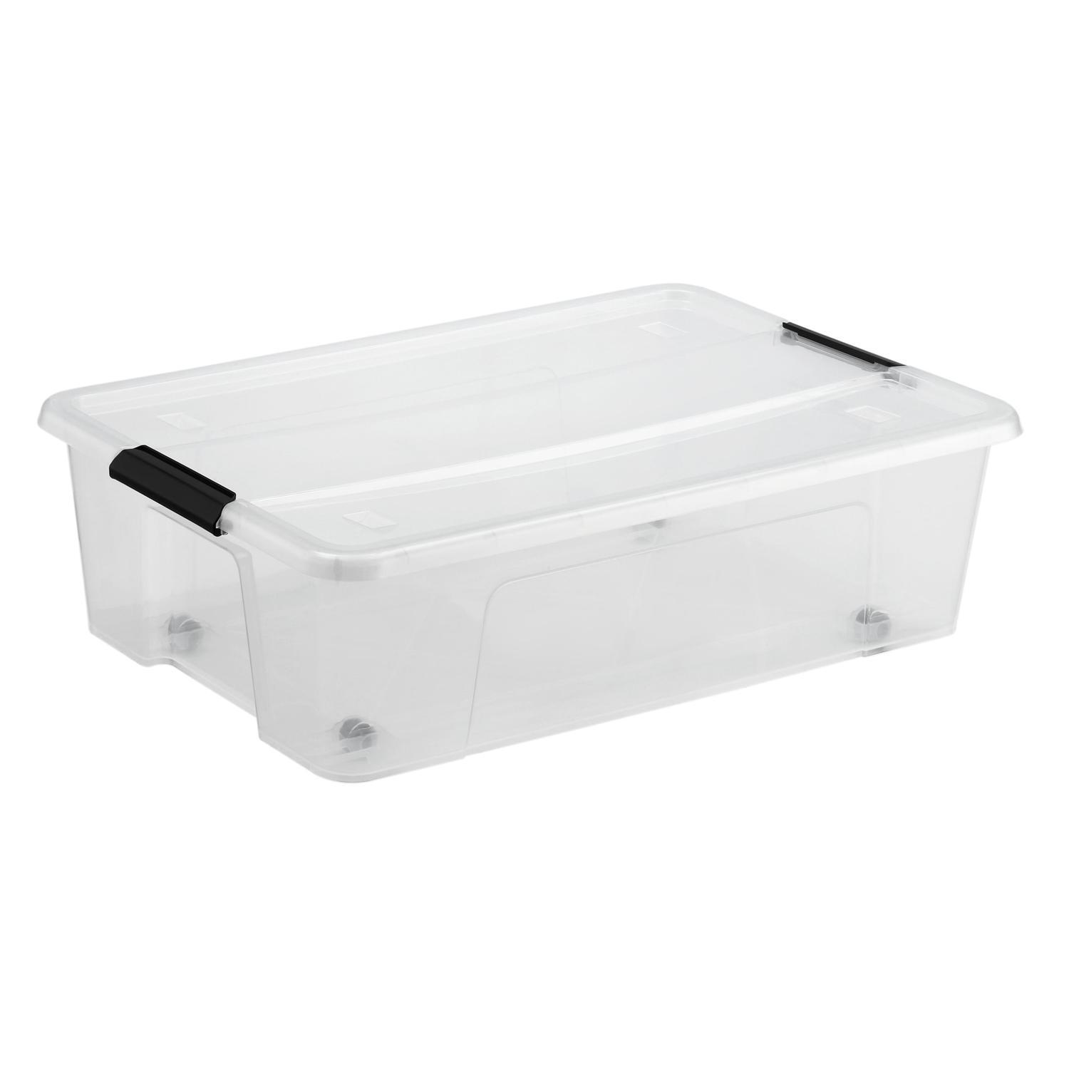 Rolling Organiser 35 litre Clear