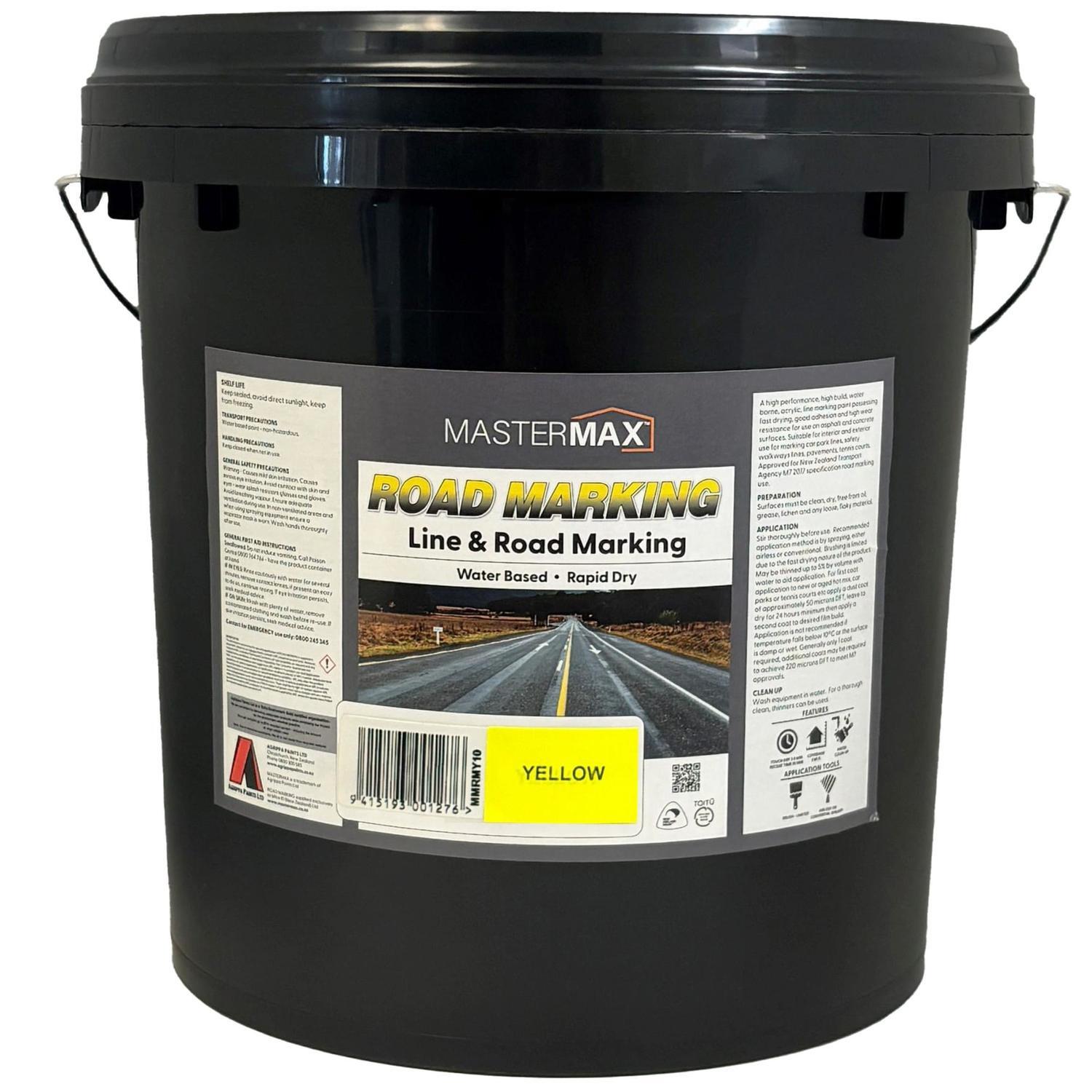 Line and Road Marking Paint Water Based 10L Yellow