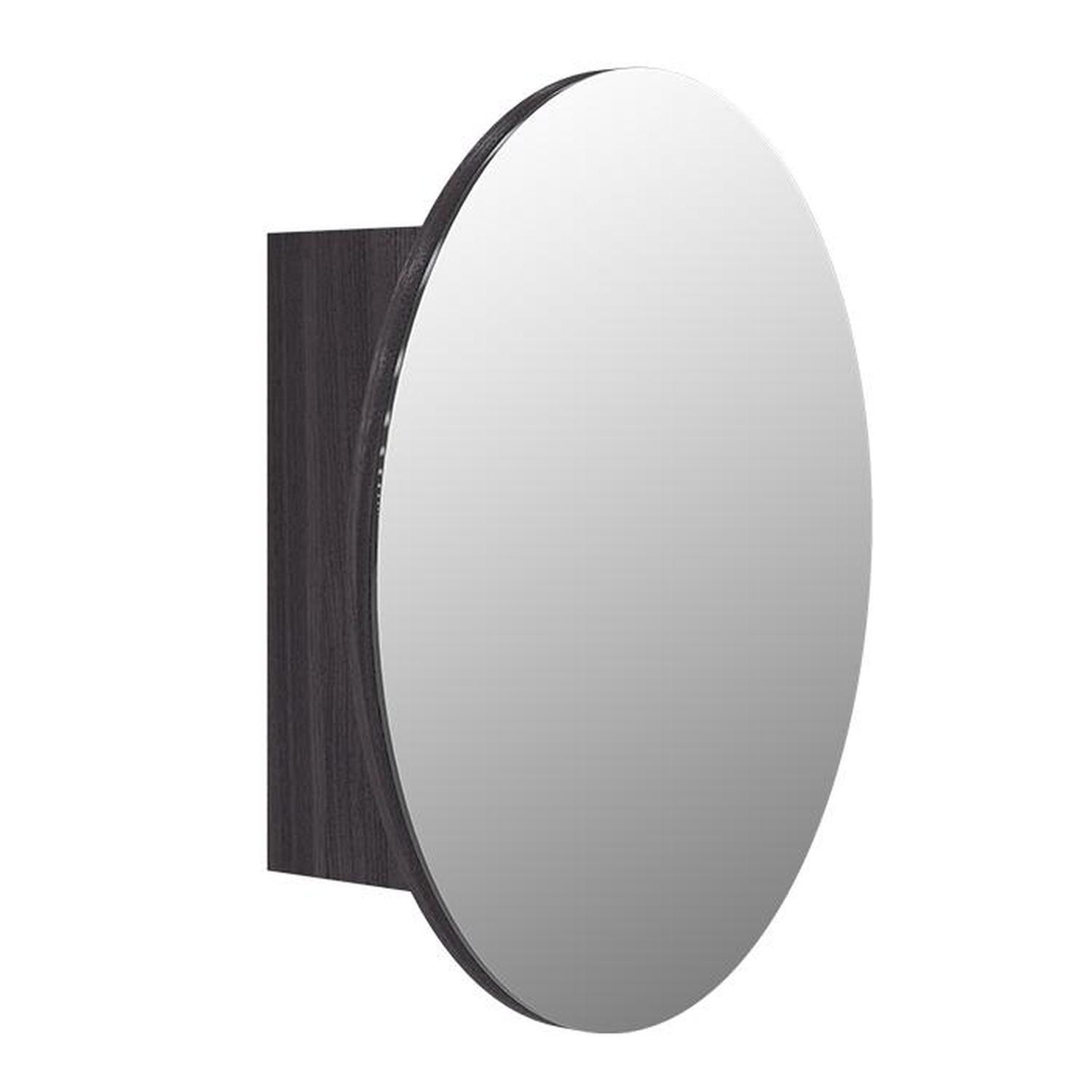 Round mirror cabinet