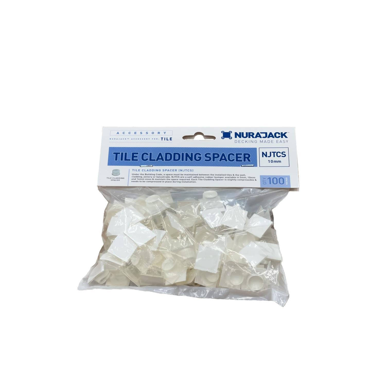 Tile Cladding Spacer 10mm 100 Pack Clear