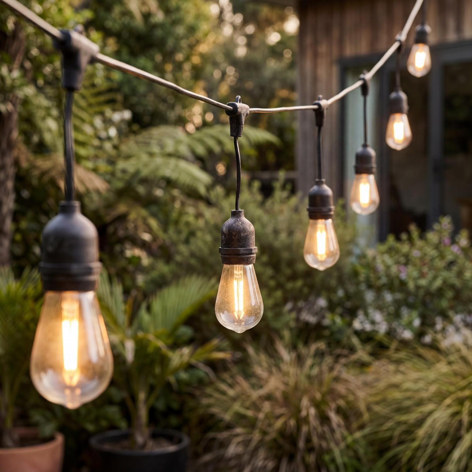 10 LED Solar Festoon Lights with CCT & Dimming