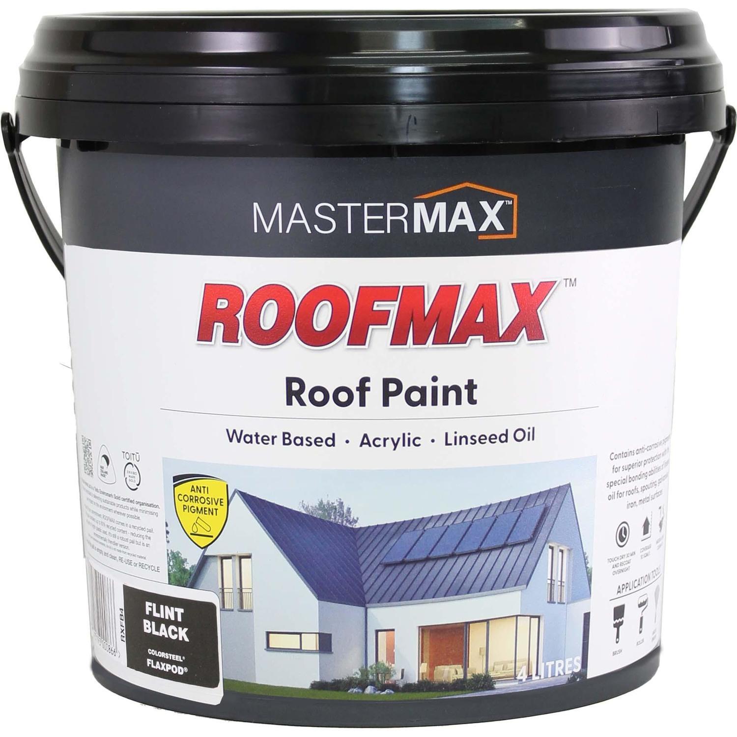 Roof Paint Anti Corrosive and Linseed Oil 4L Flint Black